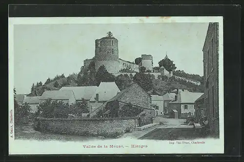 AK Hierges, Valle de la Meuse, Burg