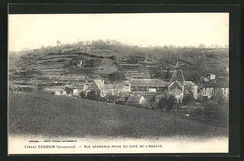 AK Cadouin, Vue generale prise du Gote de l`Abbaye