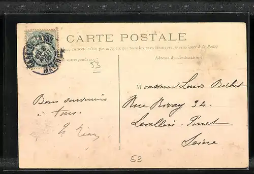 AK Saint Pierre, Teilansicht des Ortes