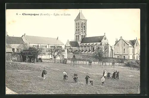 AK Champagne, Eglise et Ecoles