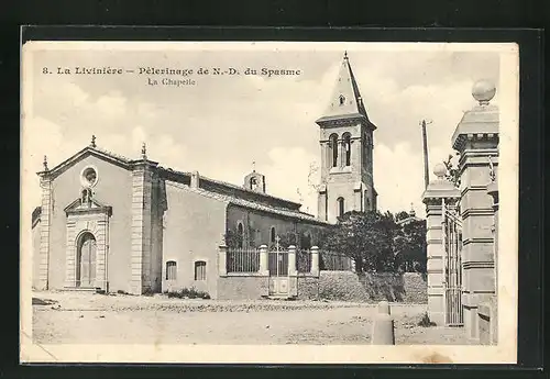 AK La Livinierie, Pelerinage de N.-D. du Spasme, La Chapelle