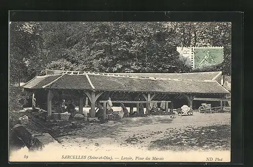 AK Sarcelles, Lavoir, Place des Marais