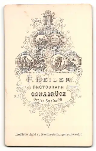 Fotografie F. Heiler, Osnabrück, Portrait älterer Herr mit Bart