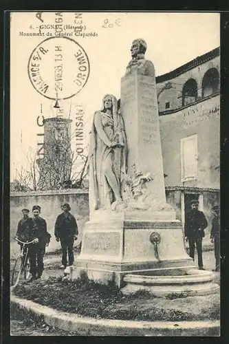 AK Gignac, Monument du Général Claparéde