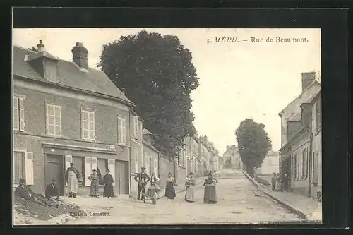 AK Meru, Rue de Beaumont, Häuseransicht mit Strasse