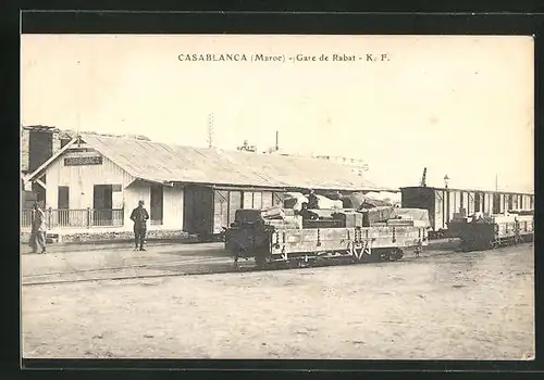 AK Casablanca, gare de Rabat, Bahnhof