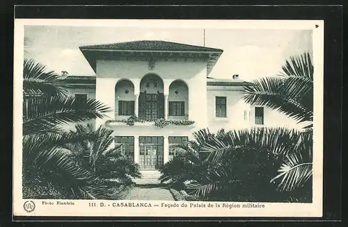 AK Casablanca, Facade du Palais de la Region militaire
