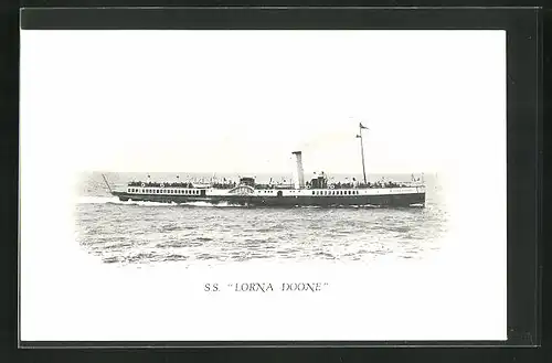 AK Passagierschiff S.S. Lorna Doone auf hoher See