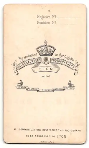 Fotografie Hills & Saunders, Eton, Älterer Mann mit Bart im Seitenprofil