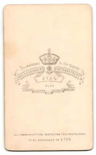 Fotografie Hills & Saunders, Eton, Portrait bürgerlicher Herr mit Backenbart