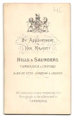 Fotografie Hills & Saunders, Cambridge, Portrait Herr mit Vollbart