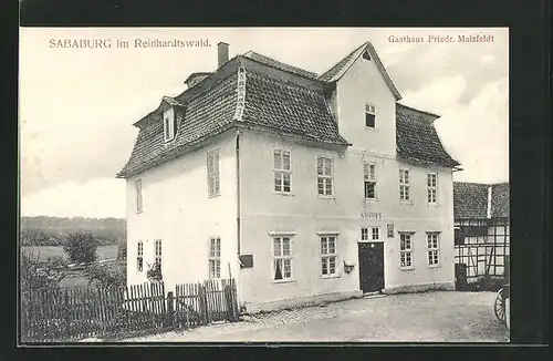 AK Sababurg im Reinhardtswald, Gasthaus Friedr. Malzfeldt