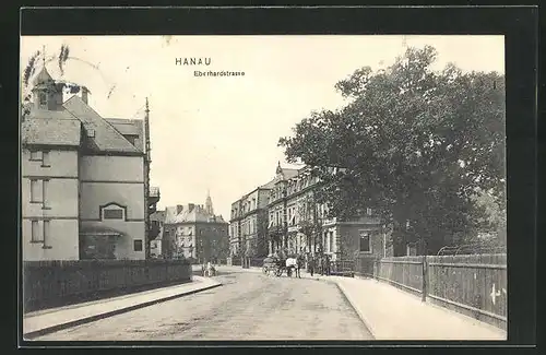 AK Hanau a. Main, Partie in der Eberhardstrasse