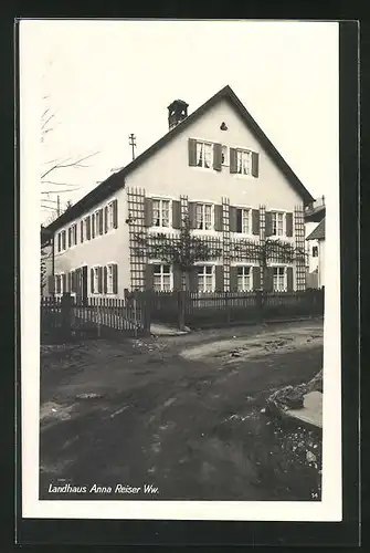 AK Oberammergau, Hotel-Pension Landhaus Anna Reiser Ww.
