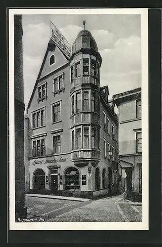 AK Boppard a. Rh., Hotel Deutsches Haus, Oberstrasse 28