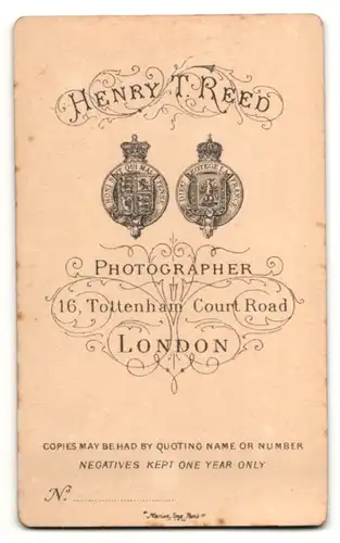 Fotografie H. T. Reed, London, Mann mit Ziegenbart