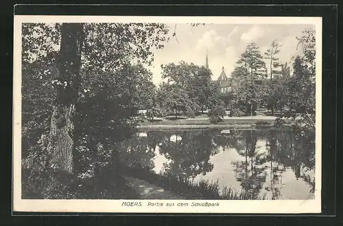 AK Moers, Partie aus dem Schlosspark