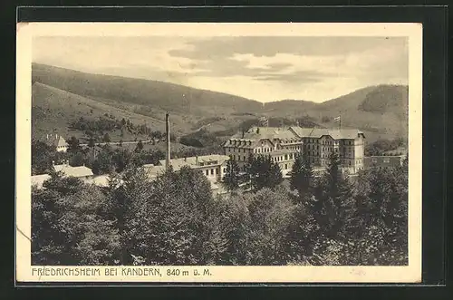 AK Friedrichsheim, Sicht auf das Hotel