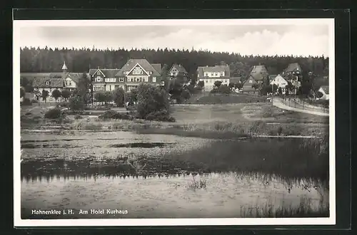 AK Hahnenklee, Hotel Kurhaus am Flussufer