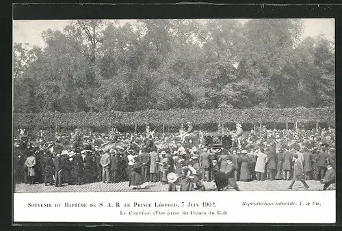 AK Taufe des Prinzen Leopold von Belgien 1902, Bapteme du Prince Léopold 1902