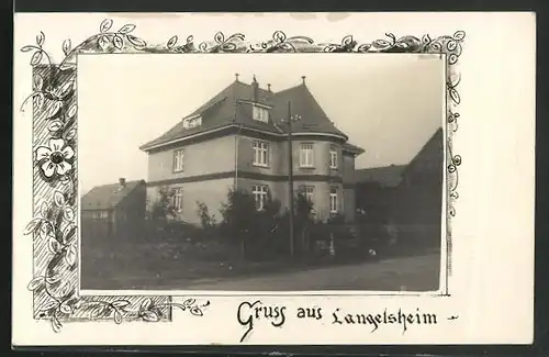 AK Langelsheim, Blick auf ein Wohnhaus