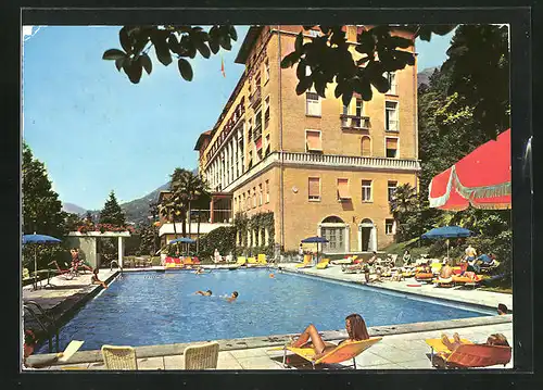 AK Locarno, Swimming-Pool im Hotel Esplanade