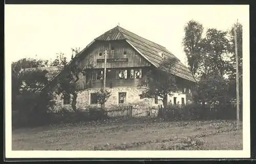 AK Mürzzuschlag, Blick auf Steinklaubers Gasthaus