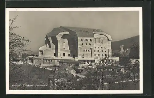 AK Dornach-Artesheim, Blick zum Goetheanum