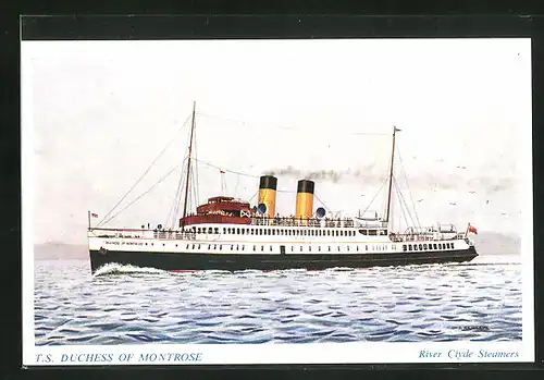 AK Passagierschiff T.S. Duchess of Montrose -River Clyde Steamers