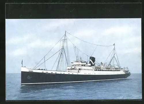 Künstler-AK T.S.S. Lady Killarney auf hoher See, Passagierschiff