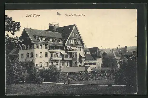 AK Bad Elster, Hotel Köhler, Sanatorium