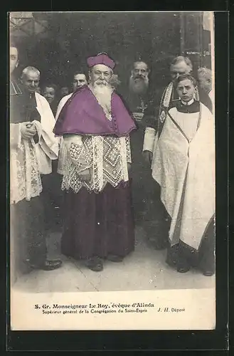 AK S. Gr. Monseigneur Le Roy, évêque d`Alinda, Bischof