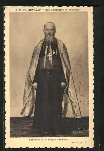 AK S. E. Mgr Breynat, vicaire apostolique du Mackenzie, Kathol. Geistlicher