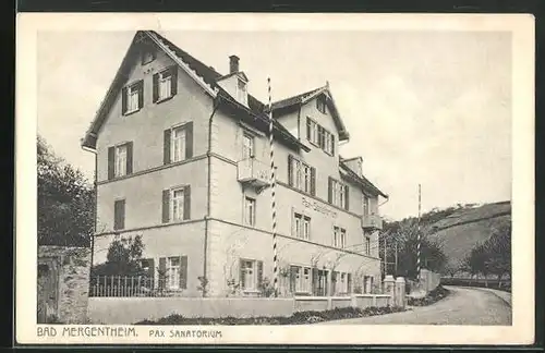 AK Bad Mergentheim, Hotel-Sanatorium Pax