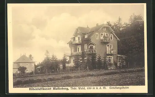 AK Masserberg / Thür. Wald, Blick zum Genesungsheim