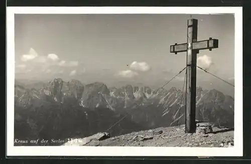 AK Gipfelkreuz auf der Serles