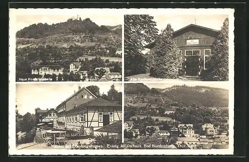 AK Bad Blankenburg / Thür. Wald, Häuser des Erholungsheimes Evang. Allianzhaus