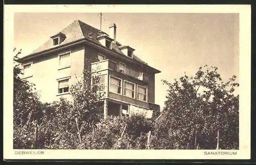 AK Gebweiler, Blick auf das Sanatorium