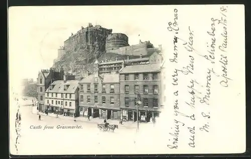 AK Edinburgh, Castle from Grassmarket