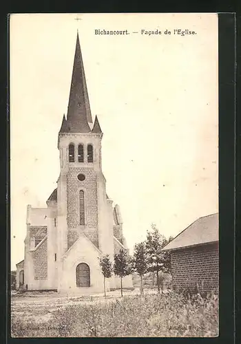 AK Bichancourt, Facade de l`Eglise