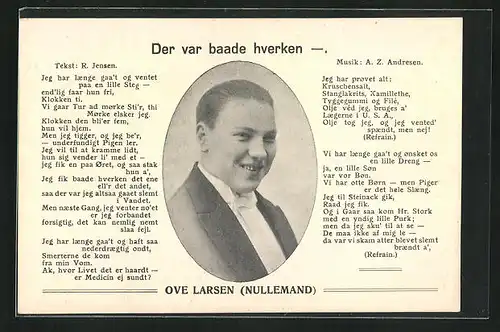 AK Ove Larsen, Der var baade hverken, Sänger