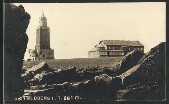 AK Feldberg i. T., Feldberghaus mit Aussichtsturm Nr. 9326109