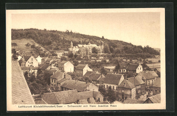 Ak Kleinblittersdorf Saar Teilansicht Mit Hans Joachim Haus Nr