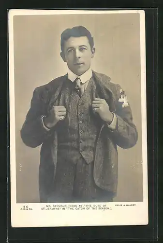 AK Schauspieler Seymour Hicke as The Duke of St. Jermyns in The Catch of the Season