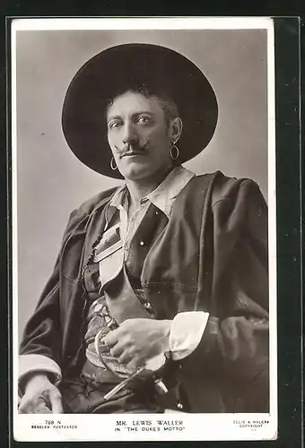 AK Schauspieler Lewis Waller in The Duke`s Motto