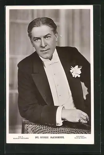 AK Schauspieler George Alexander im Kostüm einer Theaterrolle