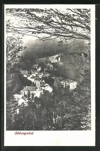 AK Schlangenbad, Ortsansicht mit Kirche