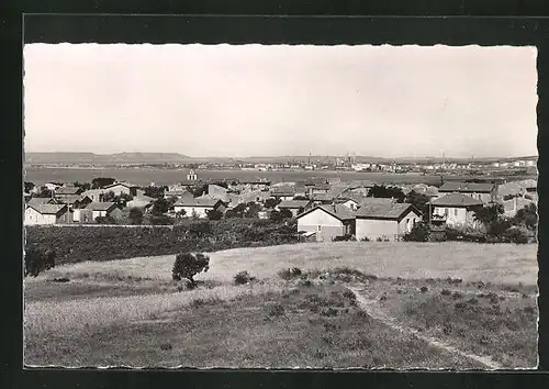 AK Rognac, Vue Generale, au loin, les raffineries de Berre
