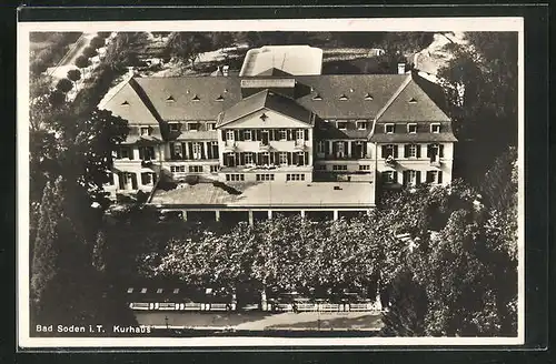AK Bad Soden i. T., Kurhaus von oben