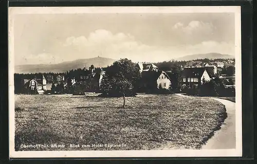 AK Oberhof / Thüringen, Ortsansicht vom Hotel Esplanade